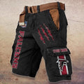 Atlanta Falcons Pocket Print Cargo Shorts (Belt Not Included) S9MCS067