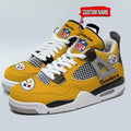 Pittsburgh Steelers Personalized AJ4 Sneaker BG326