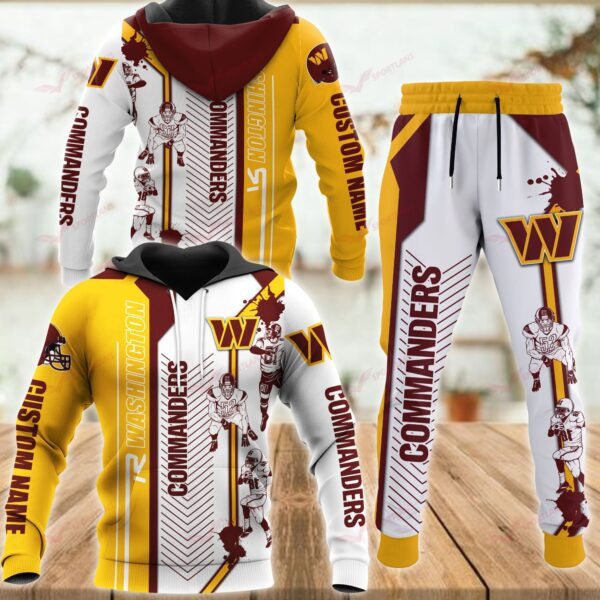 Washington Commanders Personalized Hoodie and Joggers BB632