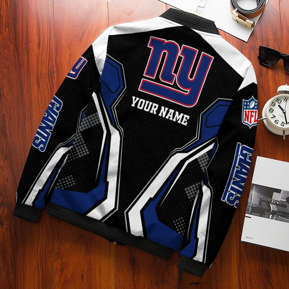 New York Giants Personalized Bomber Jacket BGBBJ979A