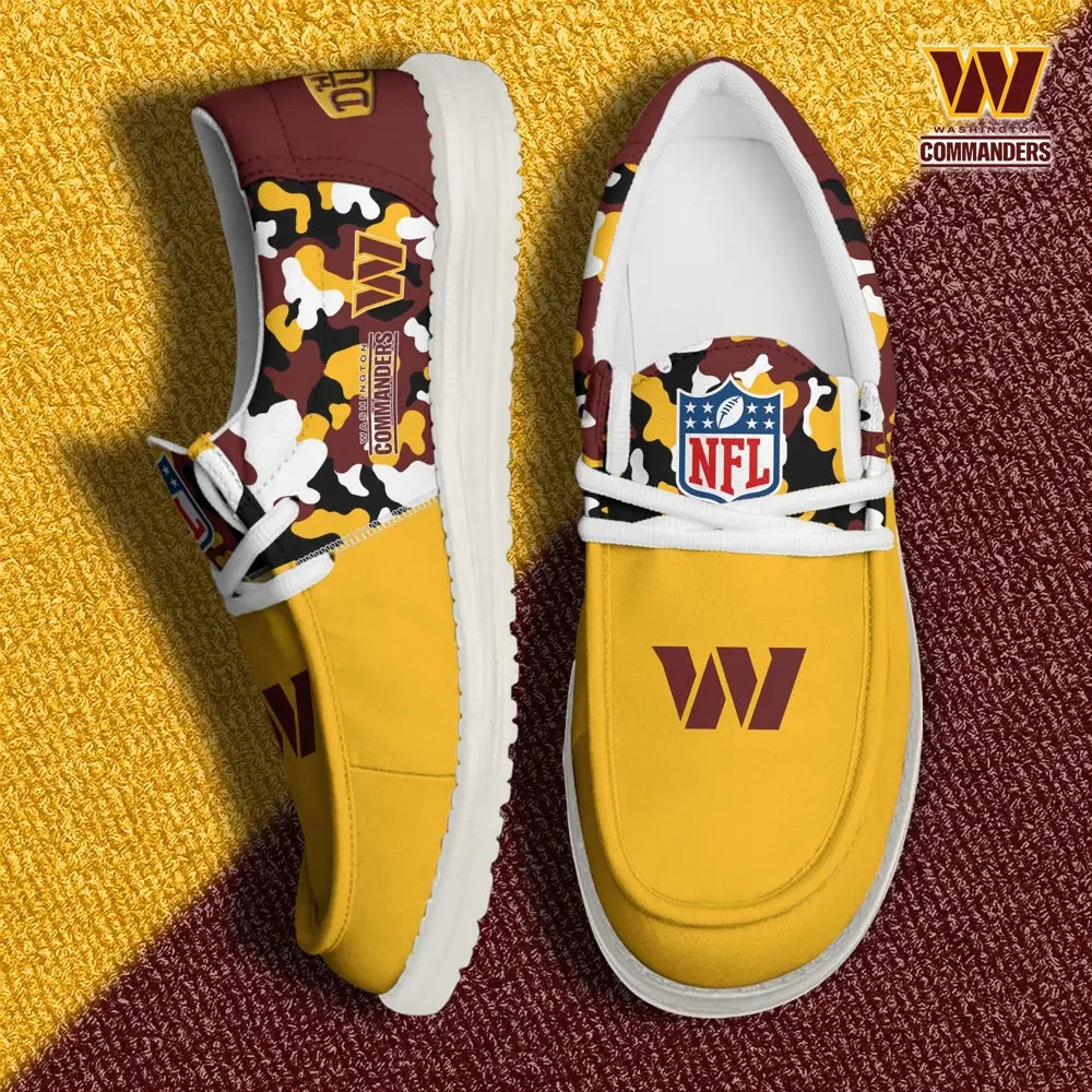 Washington Commanders Canvas Loafer Shoes