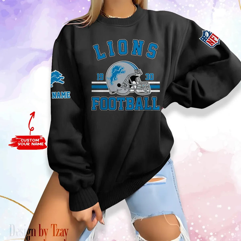 Detroit Lions Personalized Fashion Design New Woolen Sweater  BGSWT227