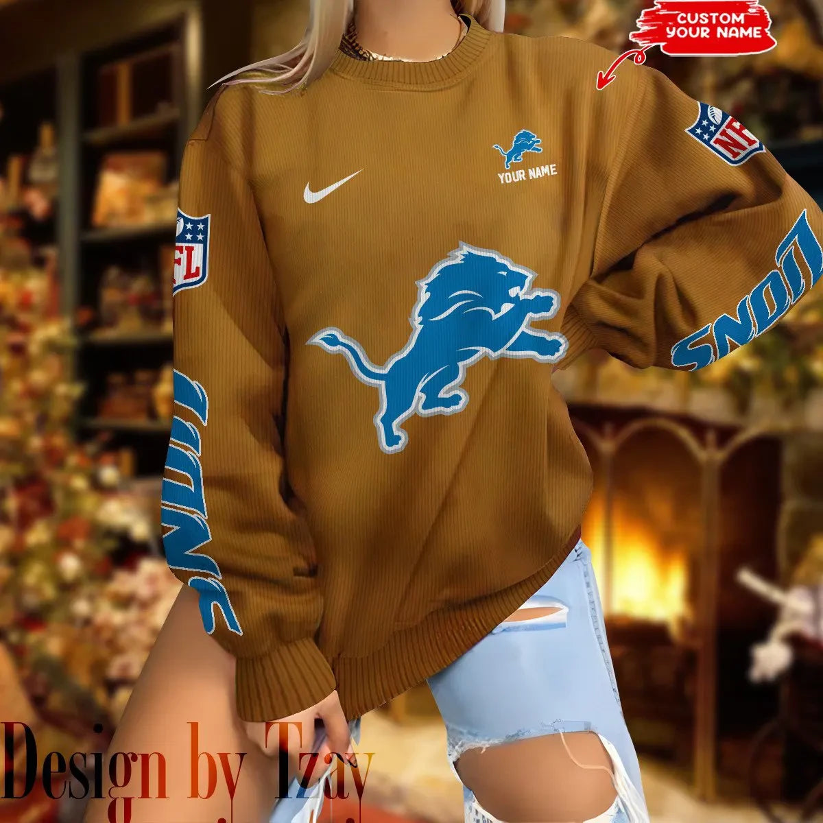 Detroit Lions New Woolen Sweater BGSWT195