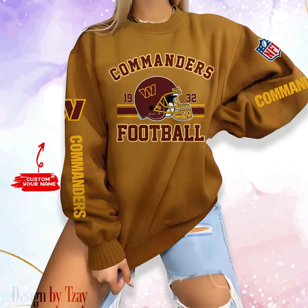 Washington Commanders Personalized Fashion Design New Woolen Sweater BGSWT248