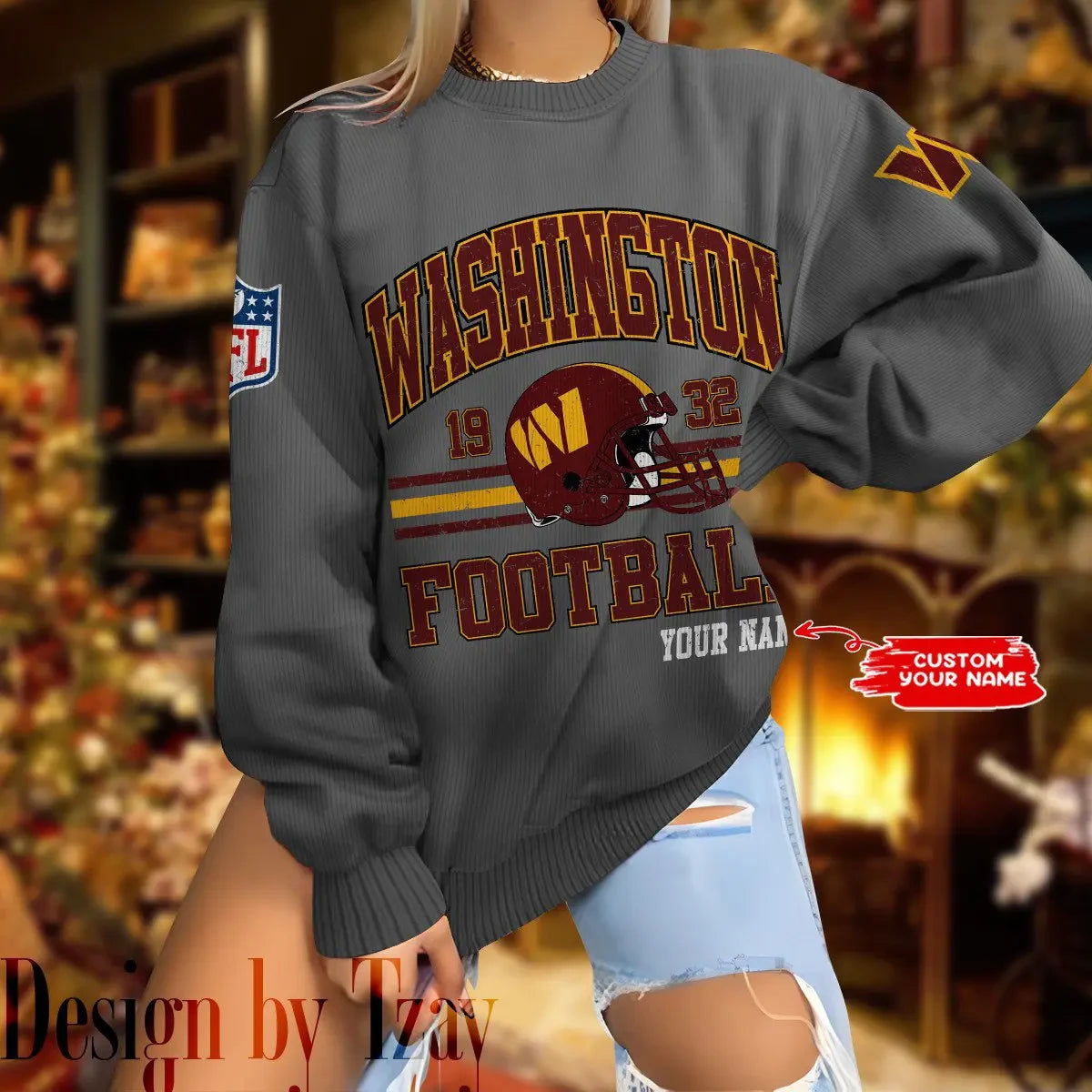 Washington Commanders Personalized Fashion Design New Woolen Sweater BGSWT310