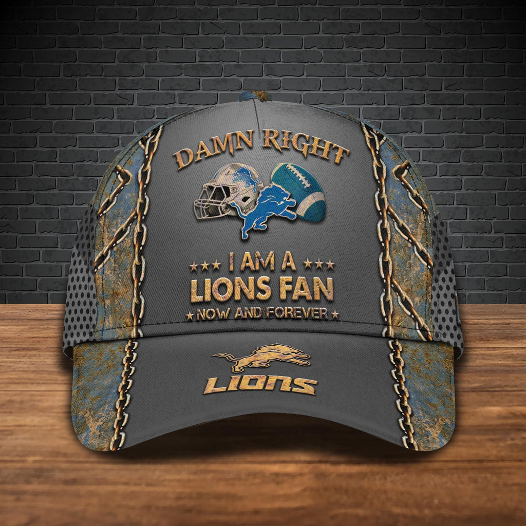 Detroit Lions Cap New Version Custom Your Name, Football Team Cap, Football Lovers Gifts ETRG-47700