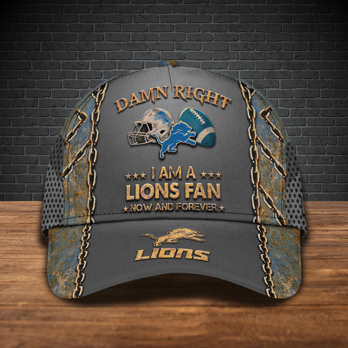 Detroit Lions Cap New Version Custom Your Name, Football Team Cap, Football Lovers Gifts ETRG-47700