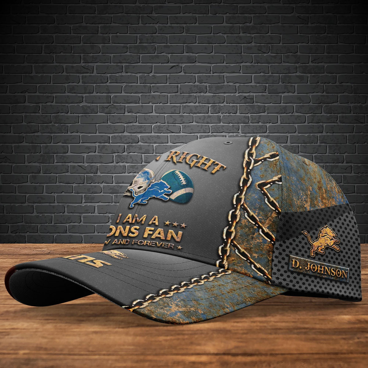Detroit Lions Cap New Version Custom Your Name, Football Team Cap, Football Lovers Gifts ETRG-47700