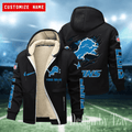 Detroit Lions Hoodies Zip Velvet Coat ANZTZH076