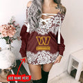 Washington Commanders Personalized Lace-Up Sweatshirt BGLU070