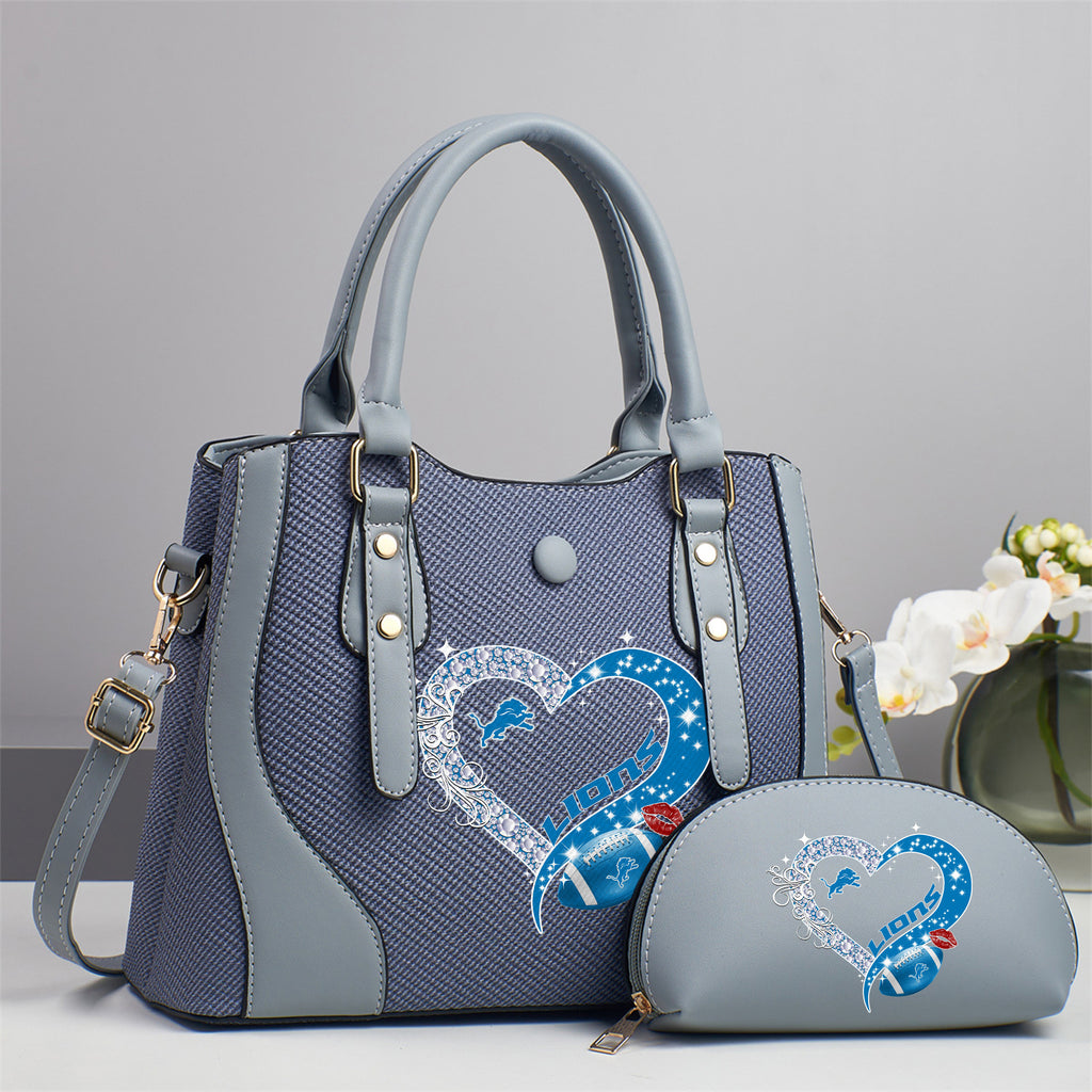 Emerald Tote — Free Wristlet Included Detroit Lions PUHA011