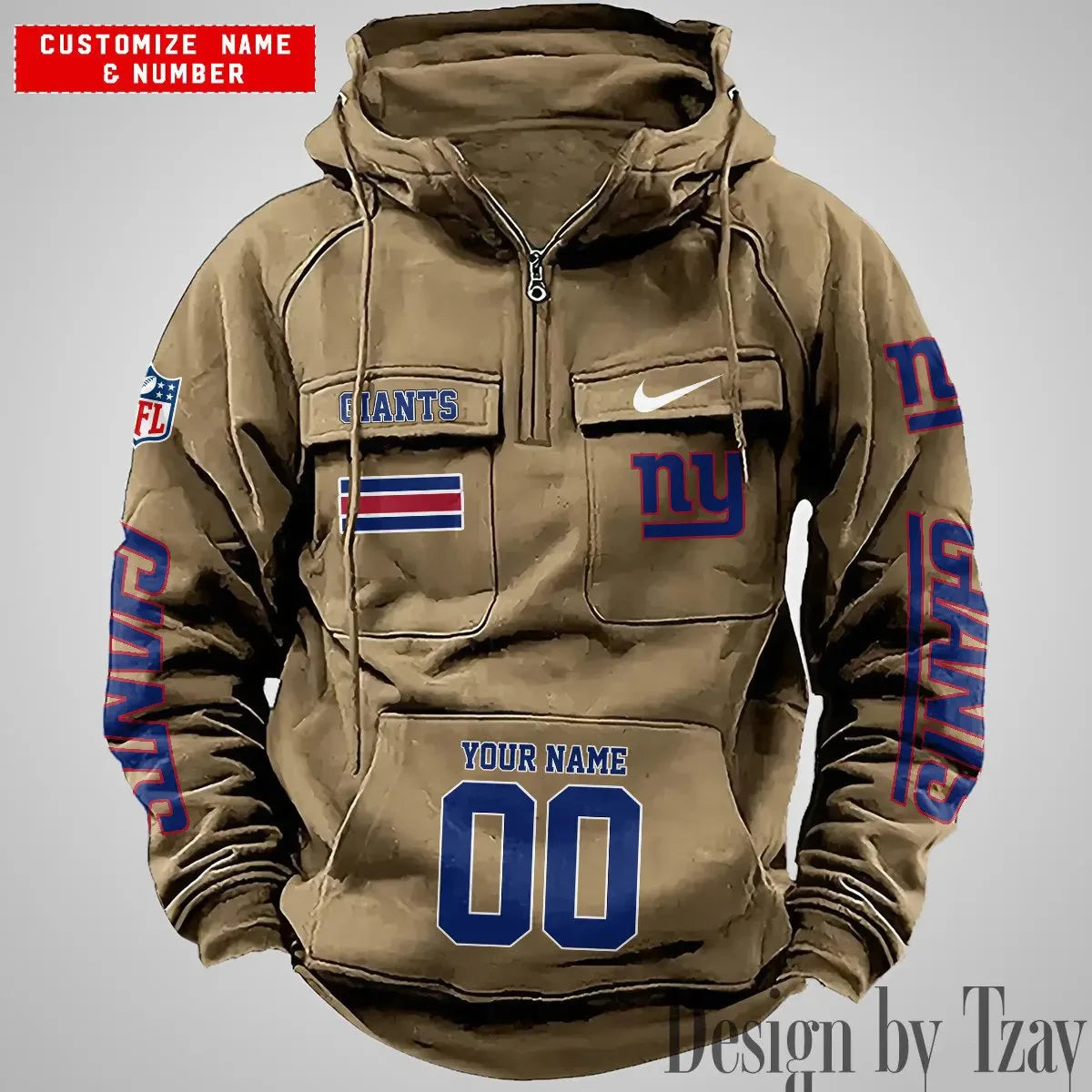 New York Giants Vintage Men Hoodies DV6 AZVMHD403