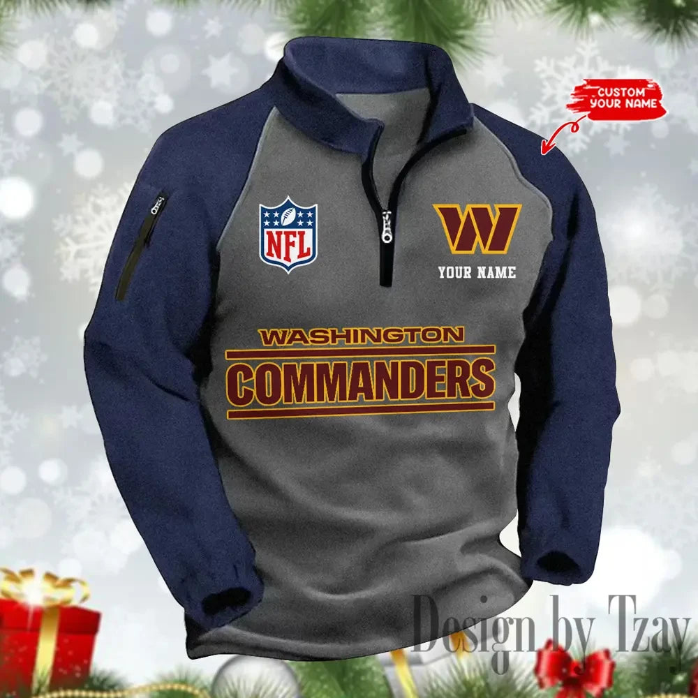Washington Commanders Men's Winter Warm Fleece Sweatshirts SPTWWFS096