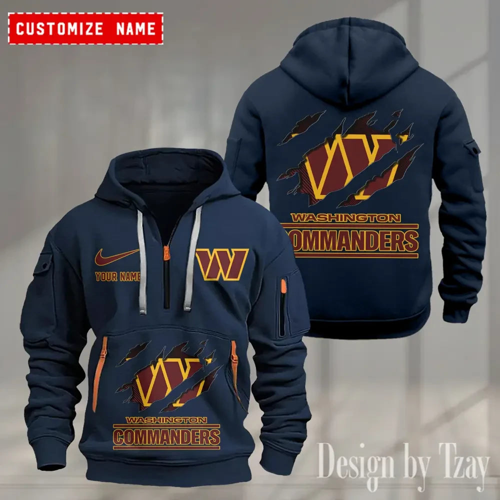 Washington Commanders Heavy Fleece Pullover Hoodie AZHEAVYHD517