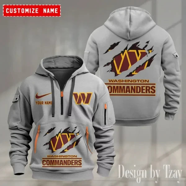 Washington Commanders Heavy Fleece Pullover Hoodie AZHEAVYHD517