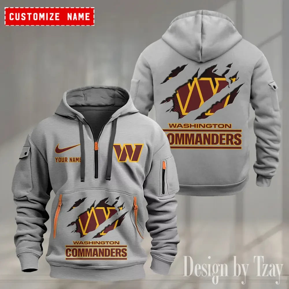 Washington Commanders Heavy Fleece Pullover Hoodie AZHEAVYHD517