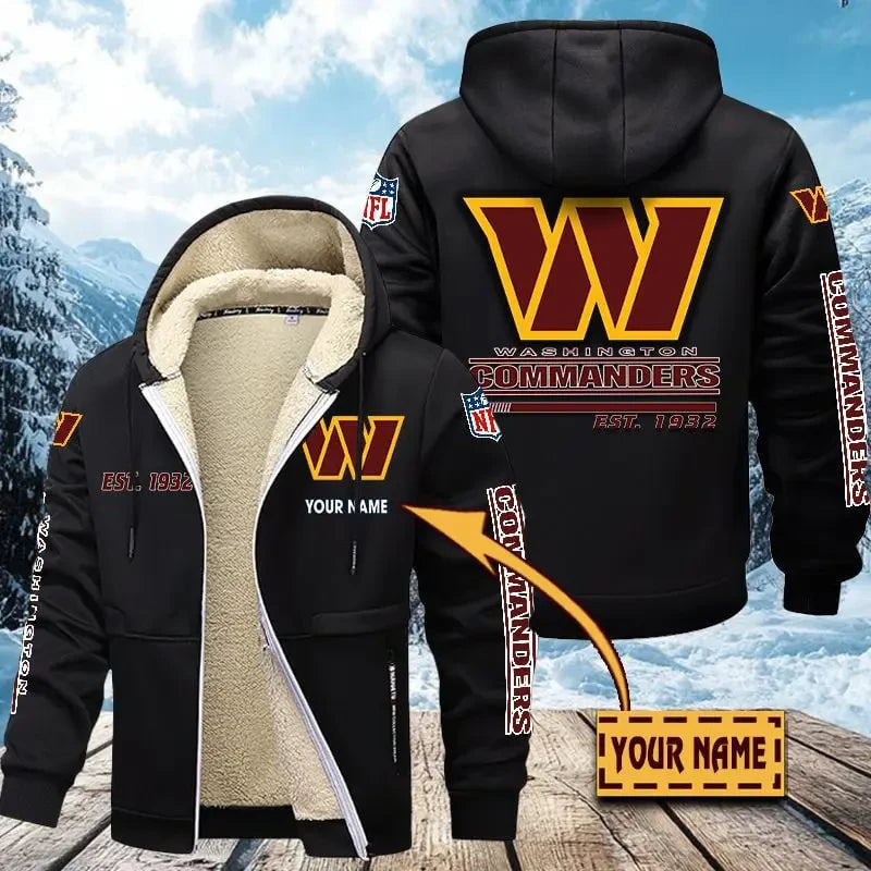 Washington Commanders | Zip Up Fur Coat ANZTZH147