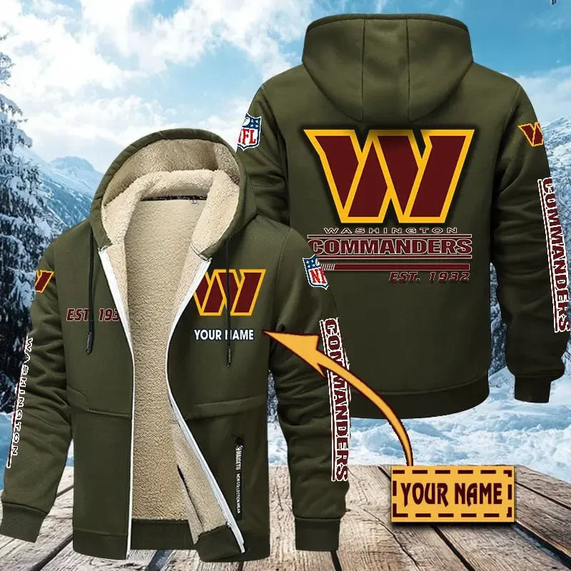 Washington Commanders | Zip Up Fur Coat ANZTZH147