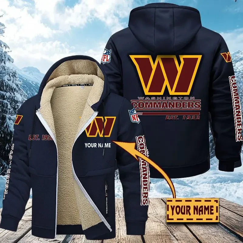 Washington Commanders | Zip Up Fur Coat ANZTZH147