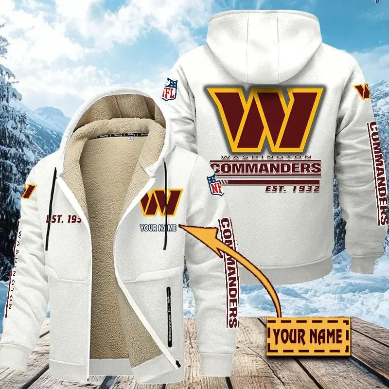 Washington Commanders | Zip Up Fur Coat ANZTZH147