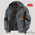 Washington Commanders Men's Casual Padded Jacket Hooded Trending 2026 SPTPJH161