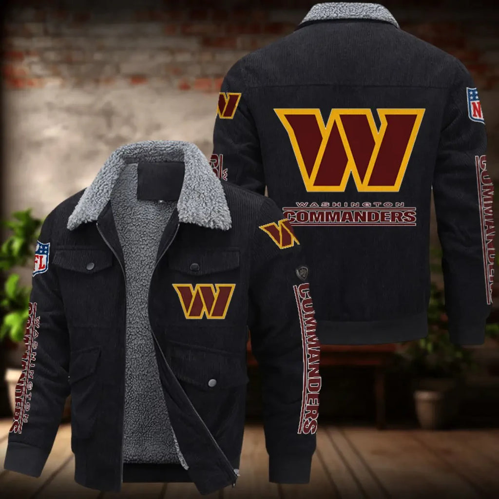 Washington Commanders Men's Thickened Corduroy Jacket ANZANZTCJ032