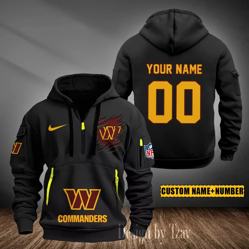 Washington Commanders Heavy Fleece Pullover Hoodie AZHEAVYHD453