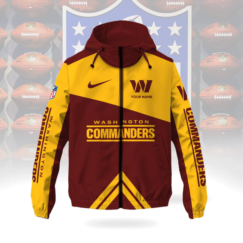 Washington Commanders Custom Windbreaker Outdoor Jacket Sport Fan Gift SPTWJACKET032