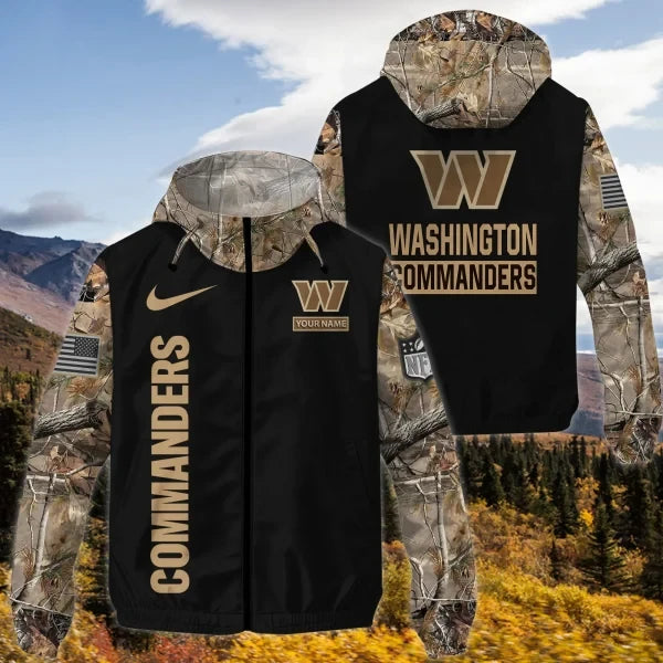 Washington Commanders Custom Windbreaker Outdoor Jacket Sport Fan Gift SPTWJACKET096