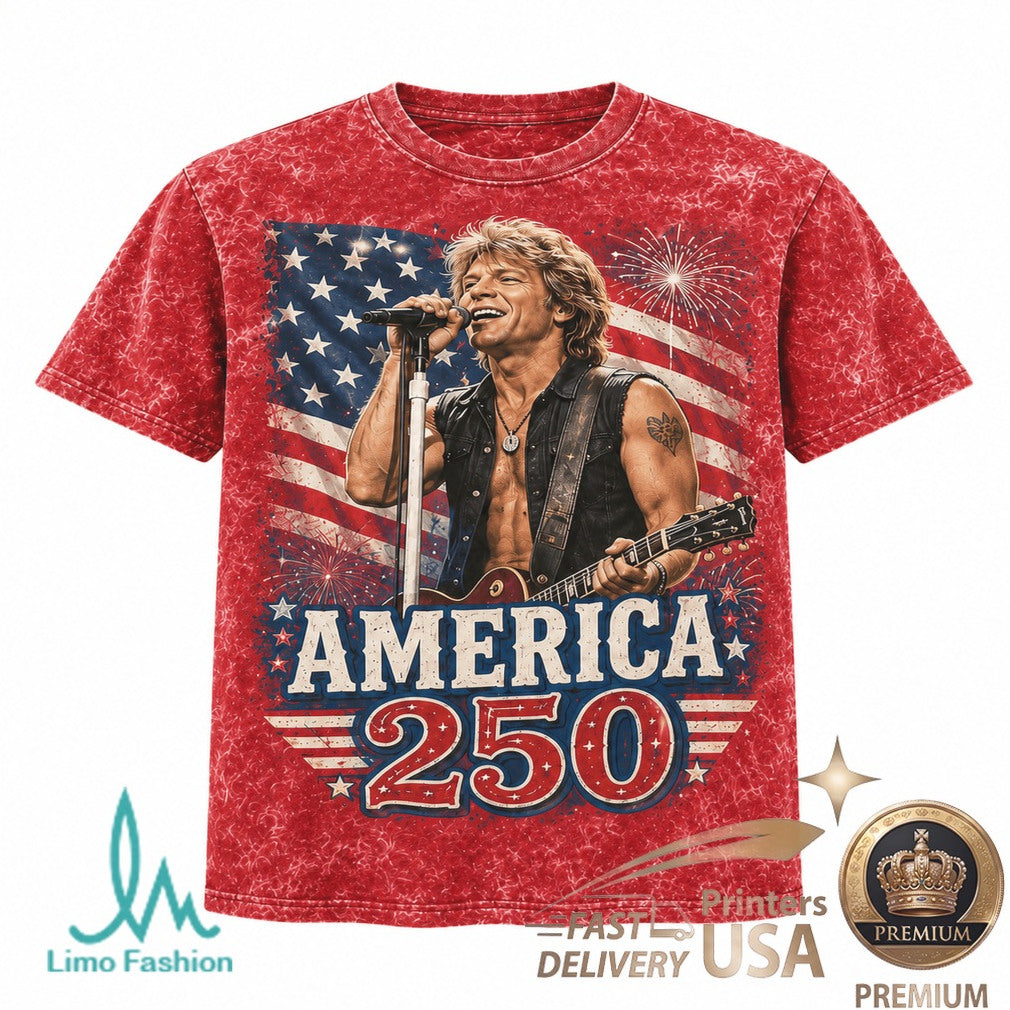 Bon Jovi America 250 Years Of Freedom Vintage Style Shirt - Limotees LLC