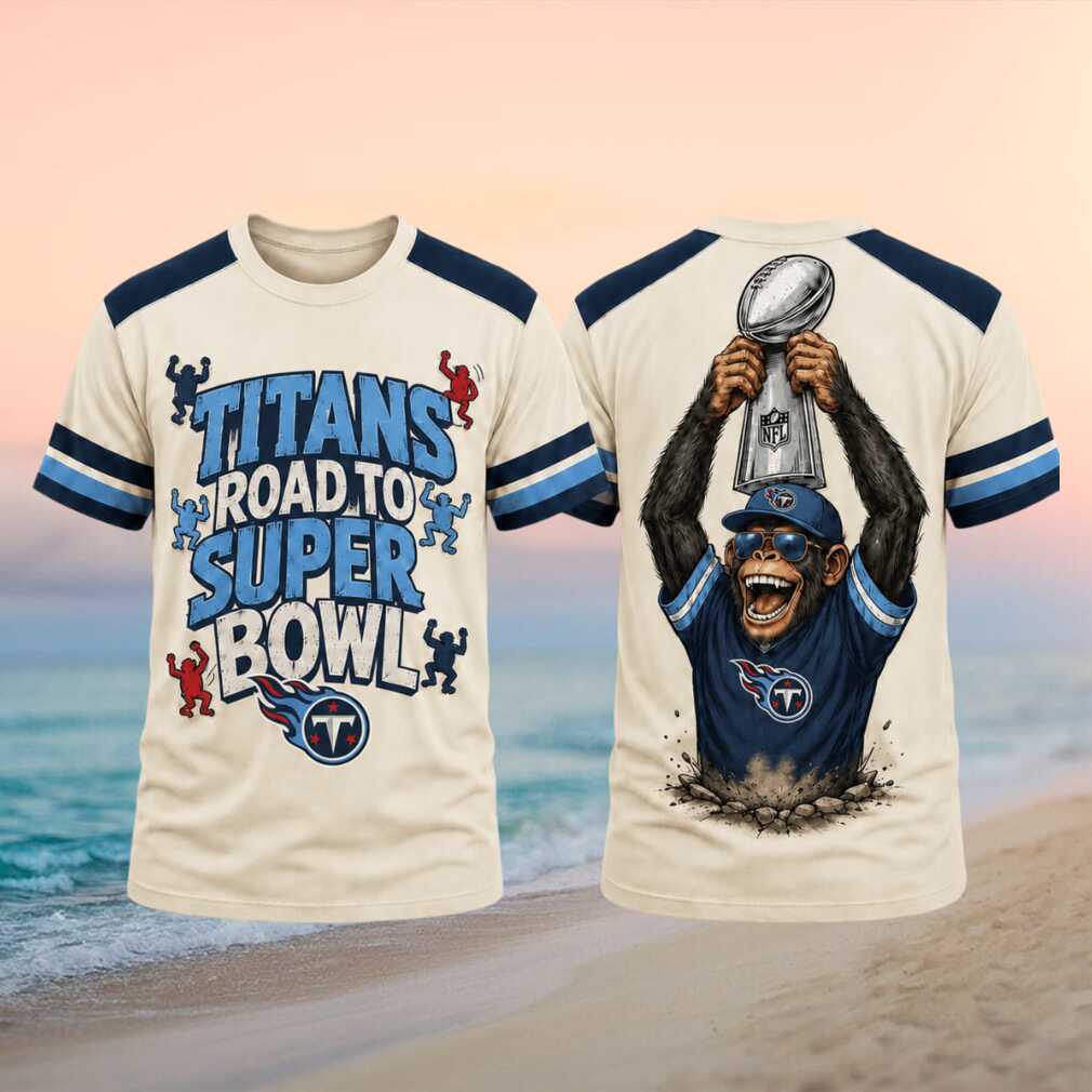 Tennessee Titans Road To Super Bowl Football Monkey Shirt