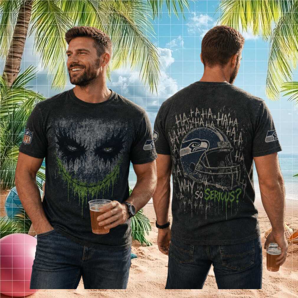 Seattle Seahawks Joker Helmet Why So Serious Shirt