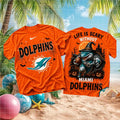 Miami Dolphins Mascot Witch Halloween Football Shirt