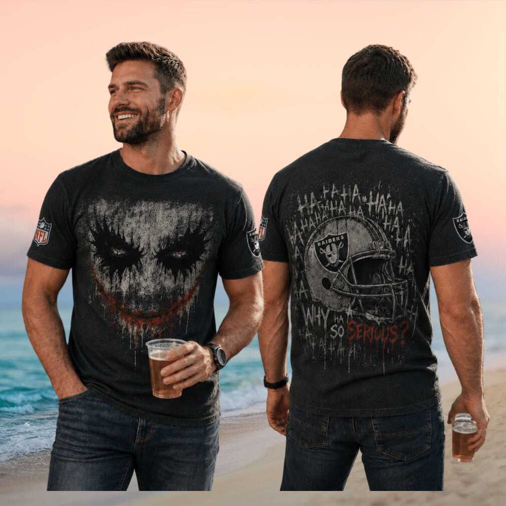 Las Vegas Raiders Joker Helmet Why So Serious Shirt