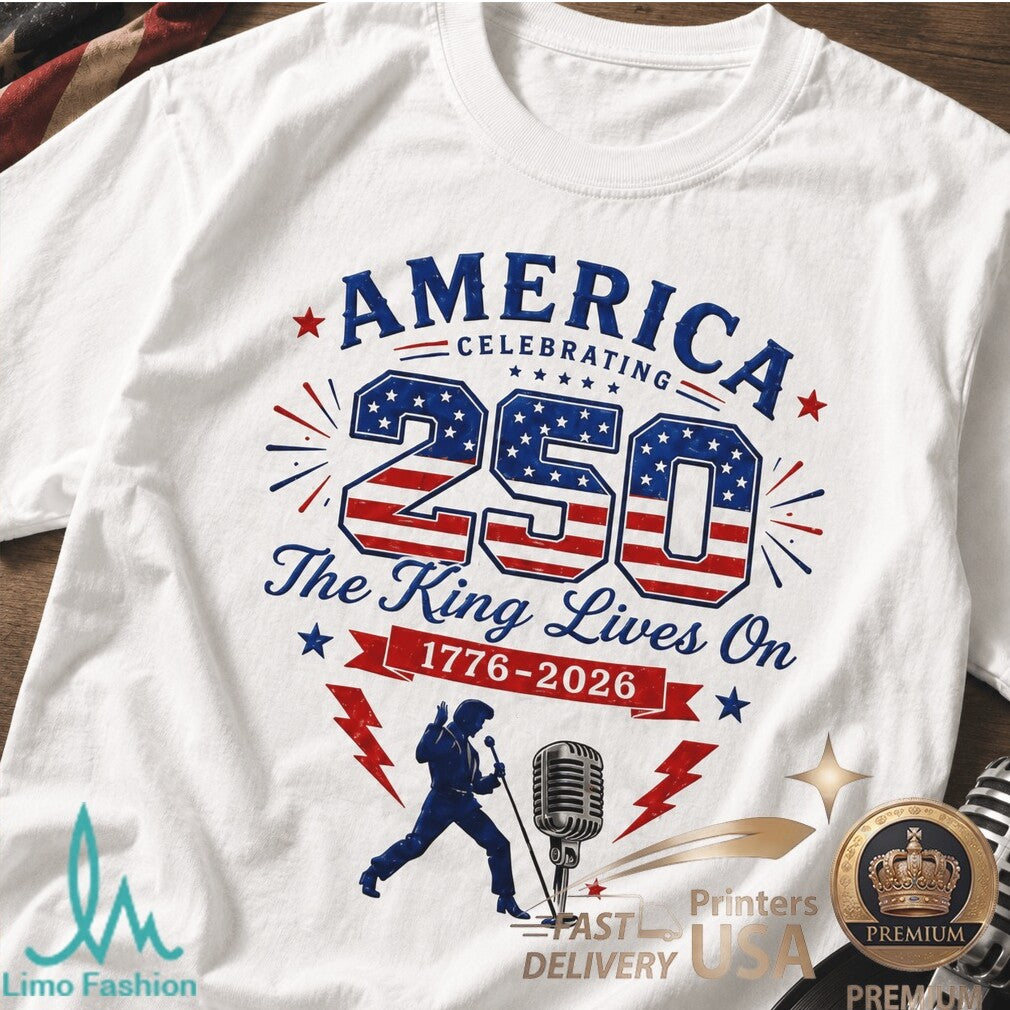 Elvis Presley 1776 2026 America 250 Years of Rock and Roll Shirt - Limotees LLC