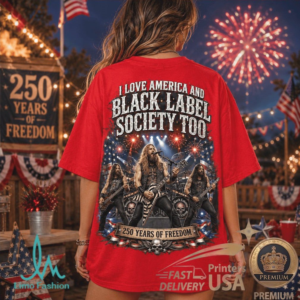 Black Label Society American Eagle 250 Years Of Freedom Rock Shirt - Limotees LLC