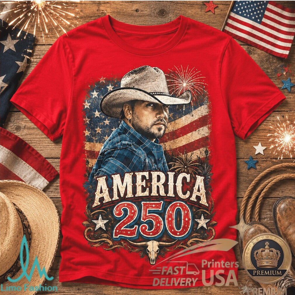 Jason Aldean America 250 Years Of Freedom Country Music Shirt - Limotees LLC