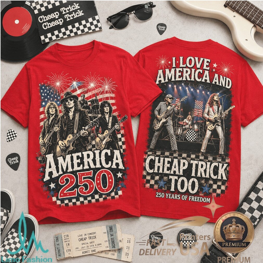 Cheap Trick America 250 Years Of Freedom Concert Vintage Style Shirt - Limotees LLC