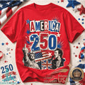 America 250 Years Of Freedom Sex Pistols Punk Rock Statue Shirt - Limotees LLC
