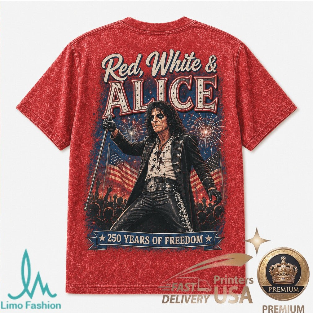 Alice Cooper America 250 Years Of Freedom Rock Concert Shirt - Limotees LLC