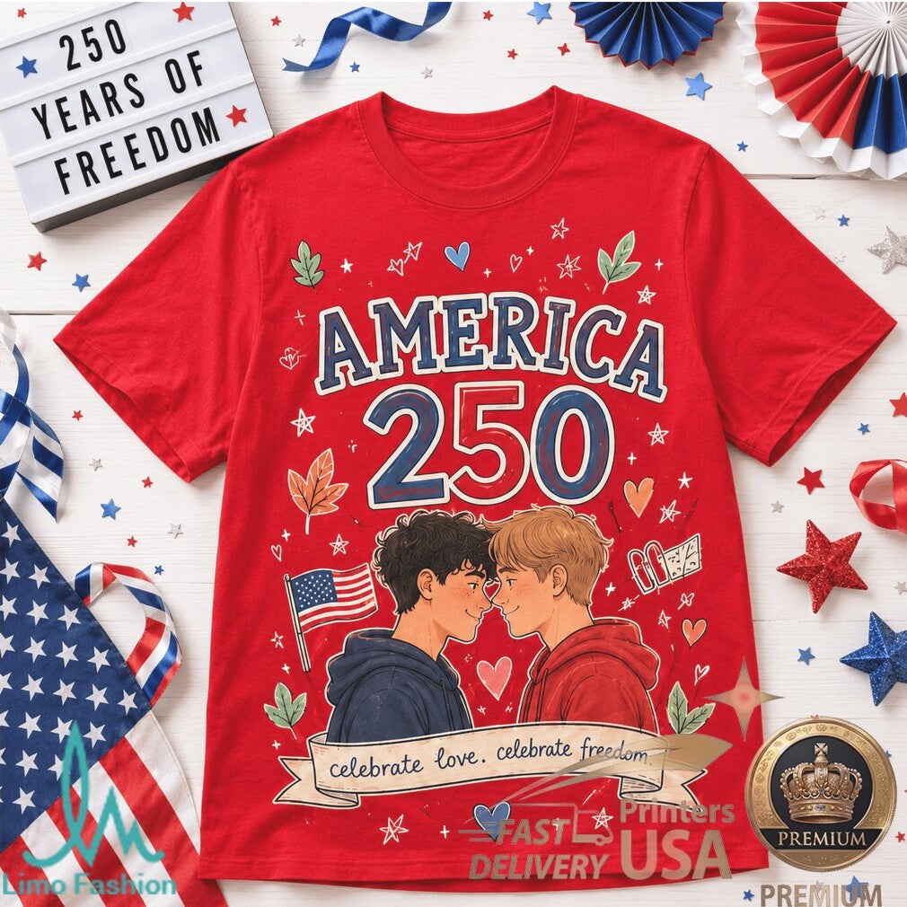 Heartstopper America 250 Pride LGBTQ Patriotic Freedom Shirt - Limotees LLC