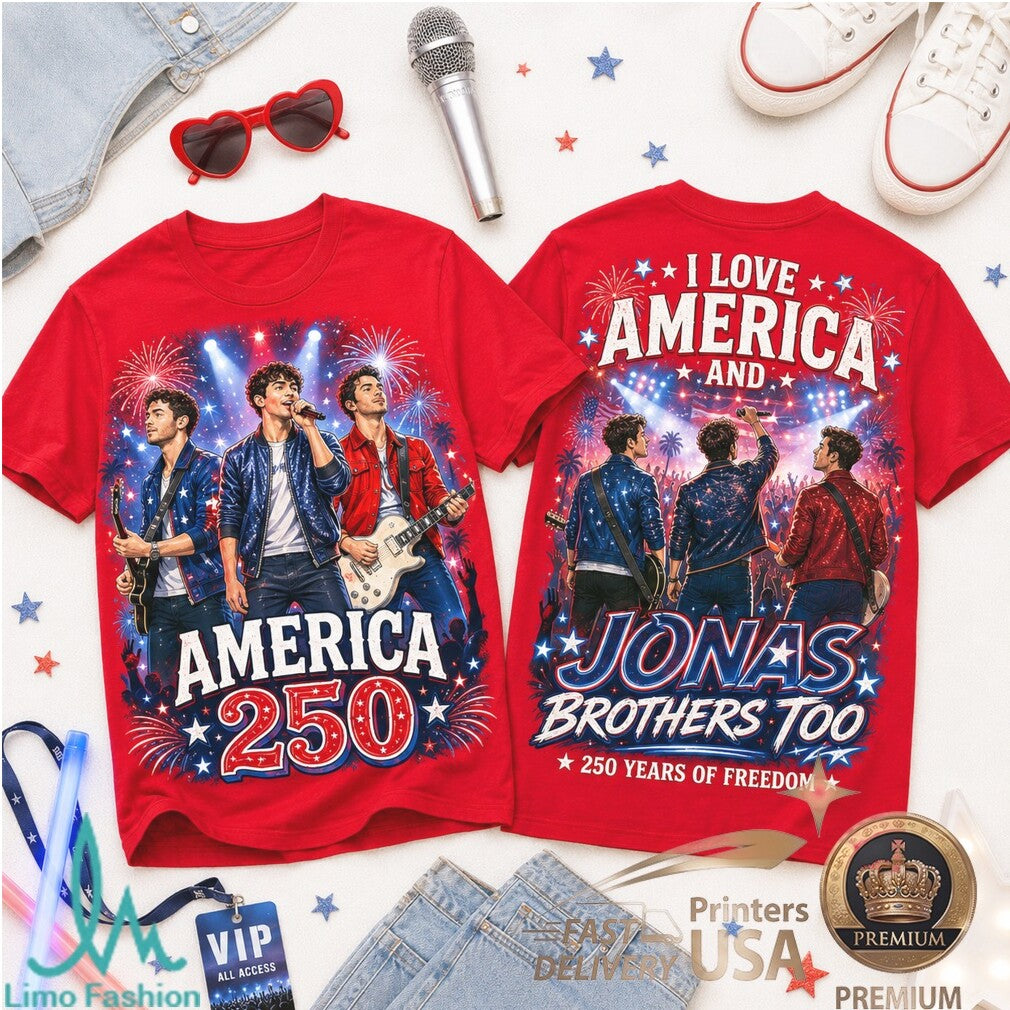 Jonas Brothers America 250 Years Of Freedom Music Shirt - Limotees LLC