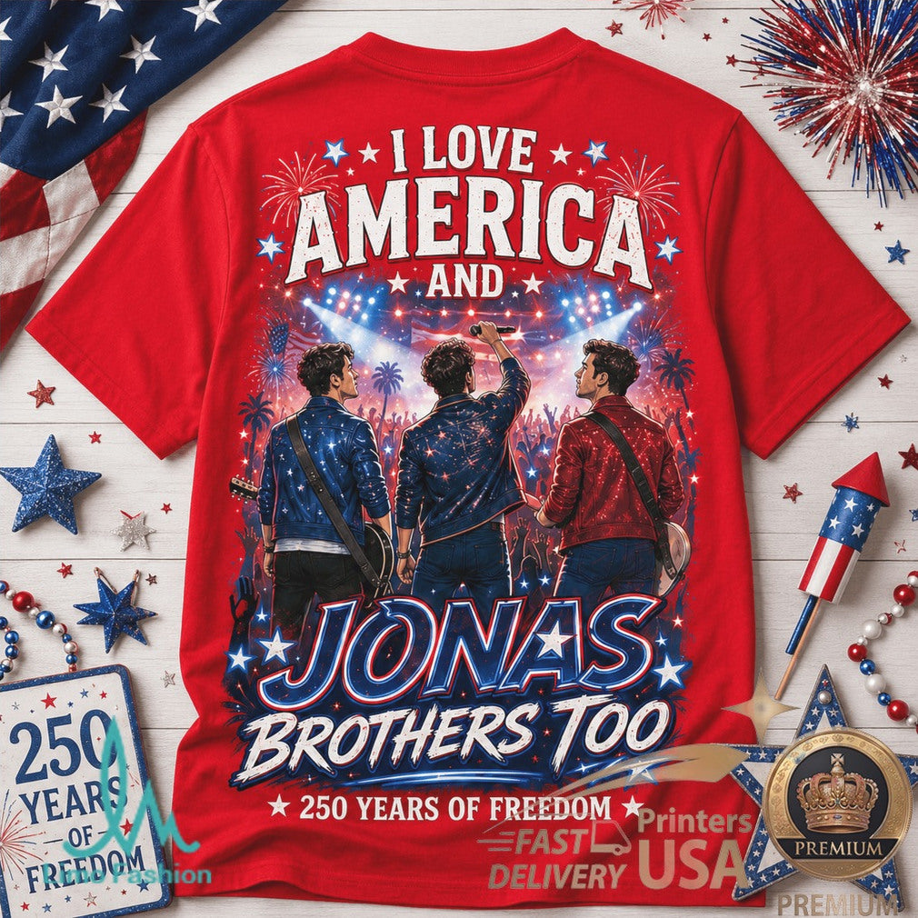 Jonas Brothers America 250 Years Of Freedom Music Shirt - Limotees LLC