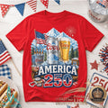 America 250 Years Of Freedom Coors Light Patriotic Beer Shirt - Limotees LLC