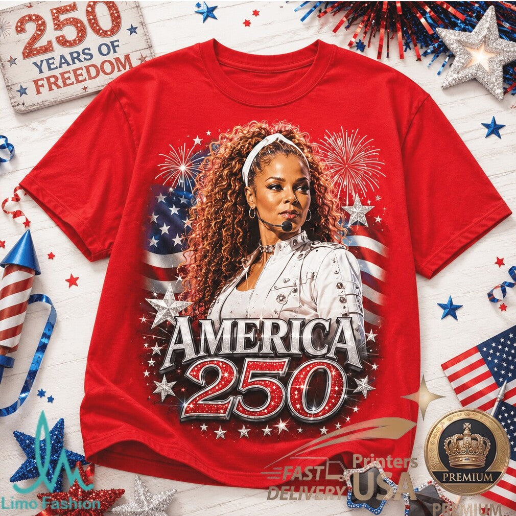 Janet Jackson America 250 Years Of Freedom Iconic Pop Star Shirt - Limotees LLC