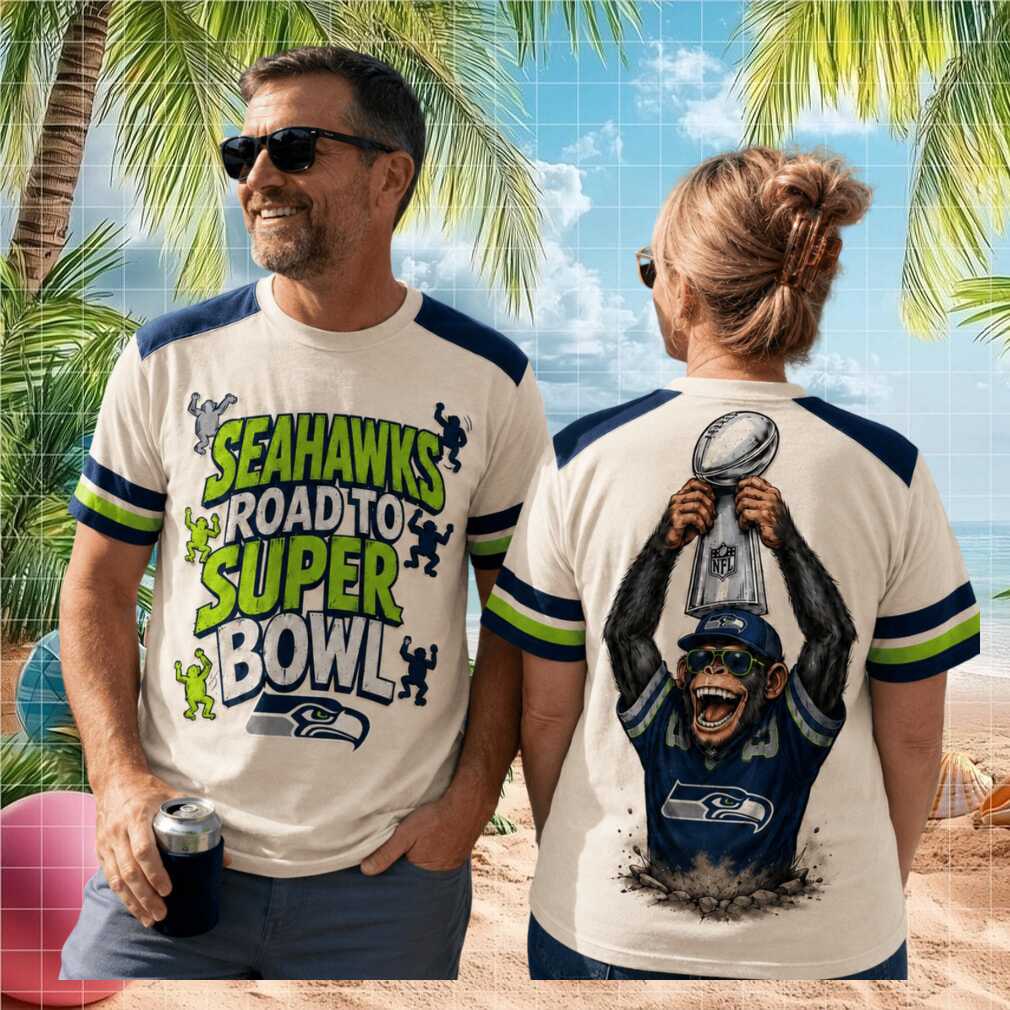 Seattle Seahawks Mascot Road To Super Bowl Football Fan Shirt