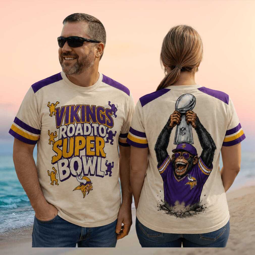 Minnesota Vikings Mascot Road To Super Bowl Football Fan Shirt