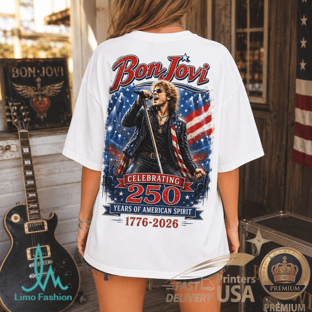 Bon Jovi America 250 Years of American Spirit Rock Music Shirt