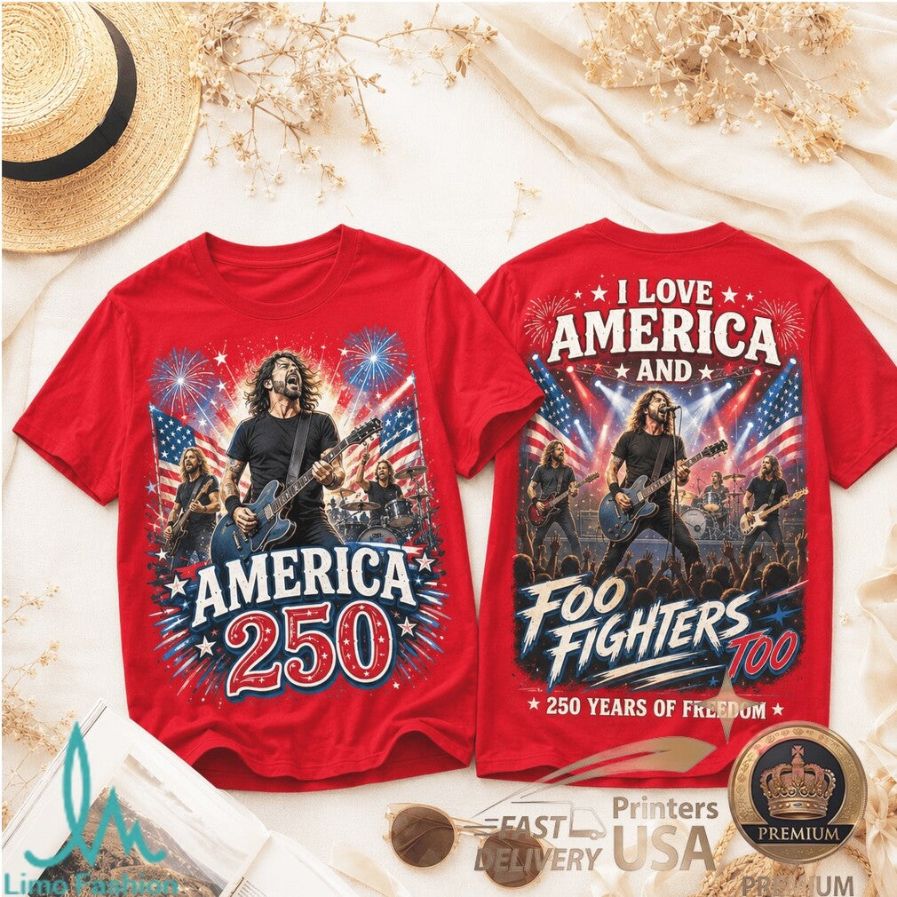 Foo Fighters America 250 Years Of Freedom Concert Shirt - Limotees LLC