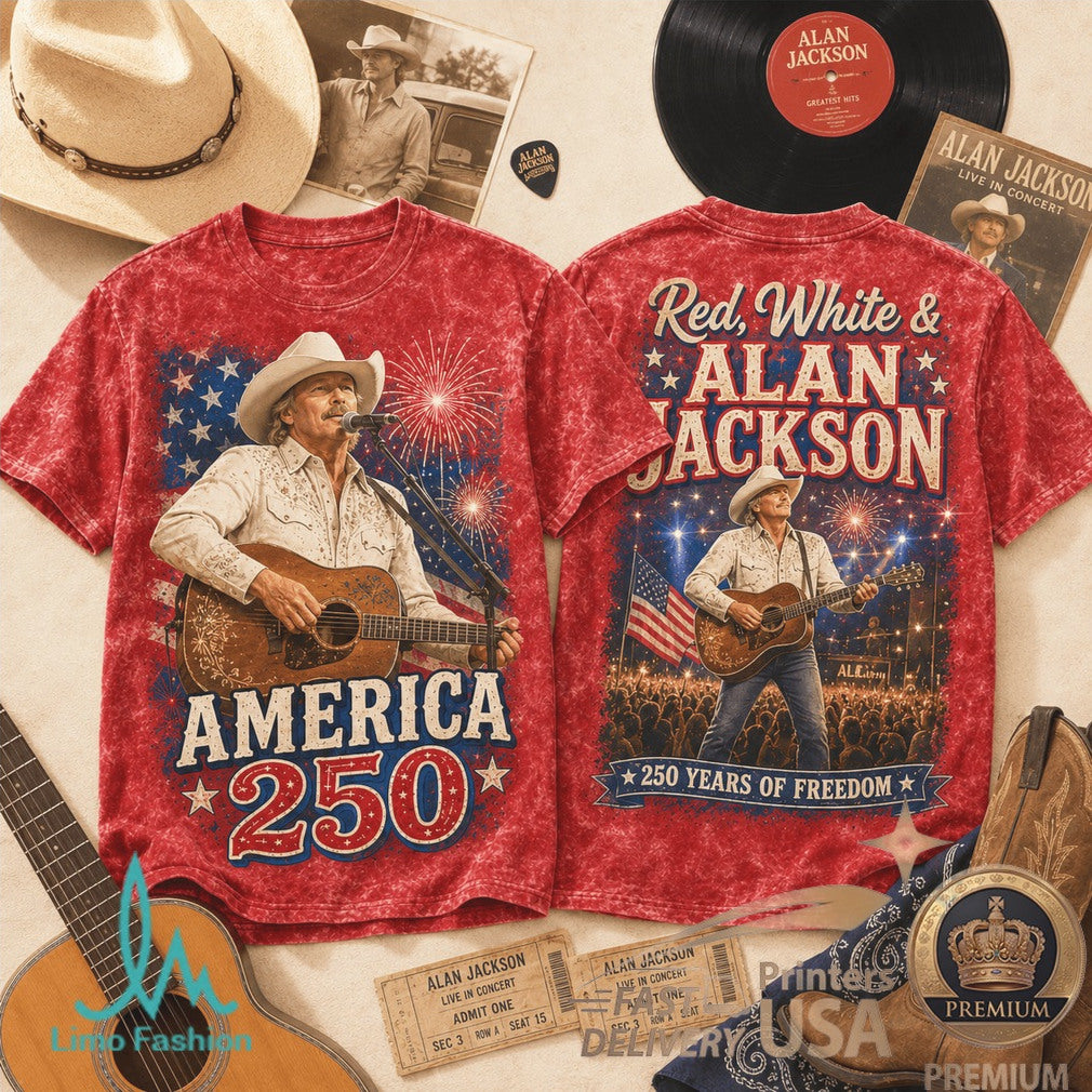 Alan Jackson America 250 Years Of Freedom Country Music Shirt - Limotees LLC